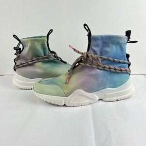 GUC John Geiger 002 Tie Dye Pastel Sneakers High Top Shoes Mens Size 5 USA Made